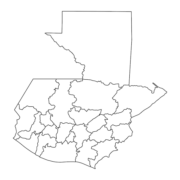 ベクトル 部門ベクトル図とグアテマラの地図