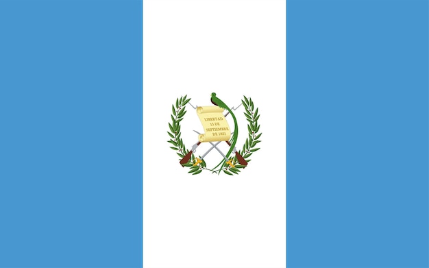 Vector guatemala vlag eenvoudige illustratie voor onafhankelijkheidsdag of verkiezing
