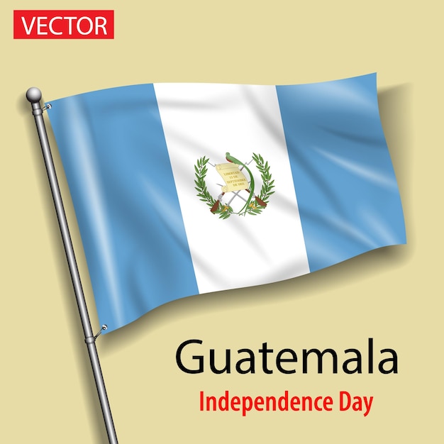 Vector guatemala vlag nationale onafhankelijkheidsdag vector vlaggen in america international