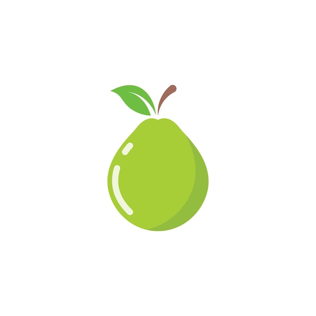 Guava fruit vector icon illustration design