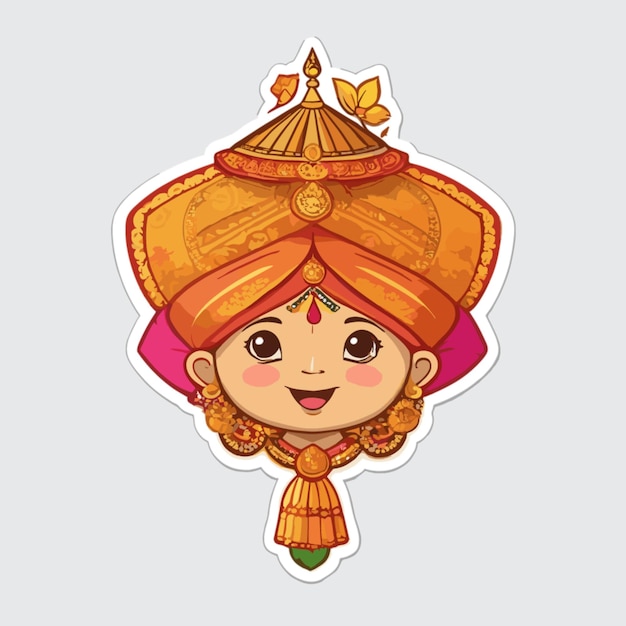 Вектор Вектор мультфильмов gudi padwa