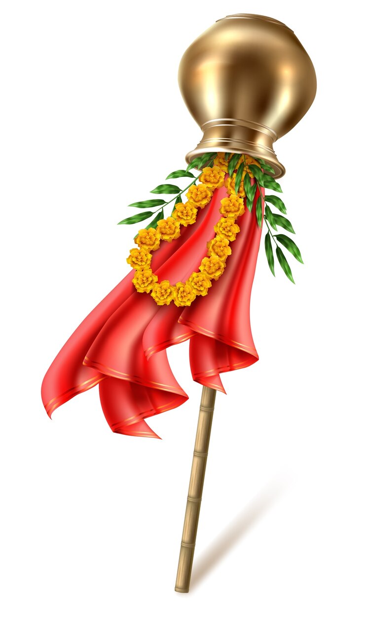 वेक्टर gudi padwa illustration in realistic style