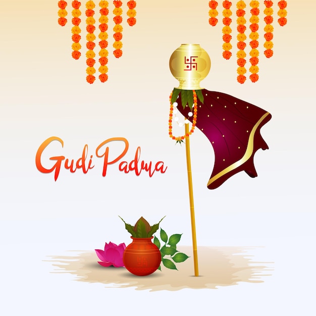 Gudi Padwa wenskaart