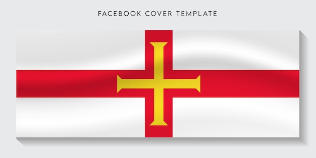 Guernsey country flag facebook cover background