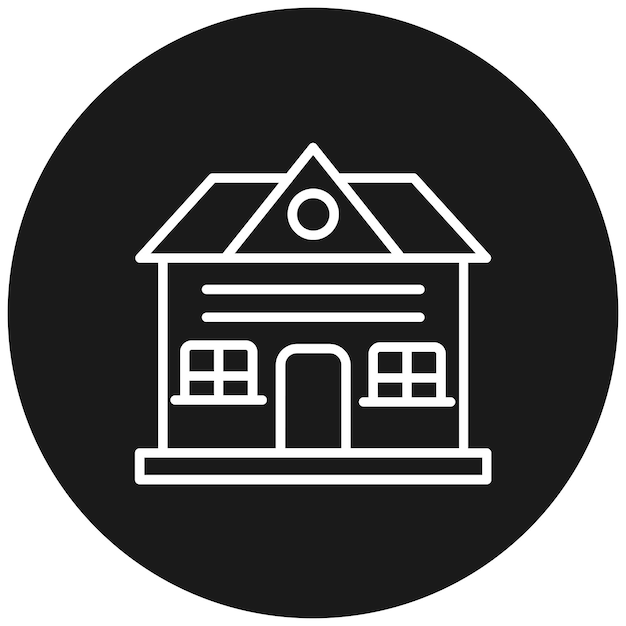 Guest House vector icoontje Kan worden gebruikt voor Type of Houses icoonset