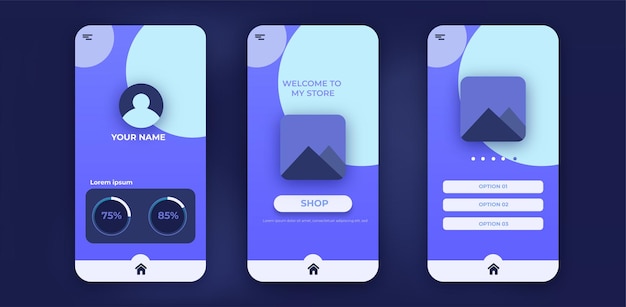 Gui elements for Shoping mobile app