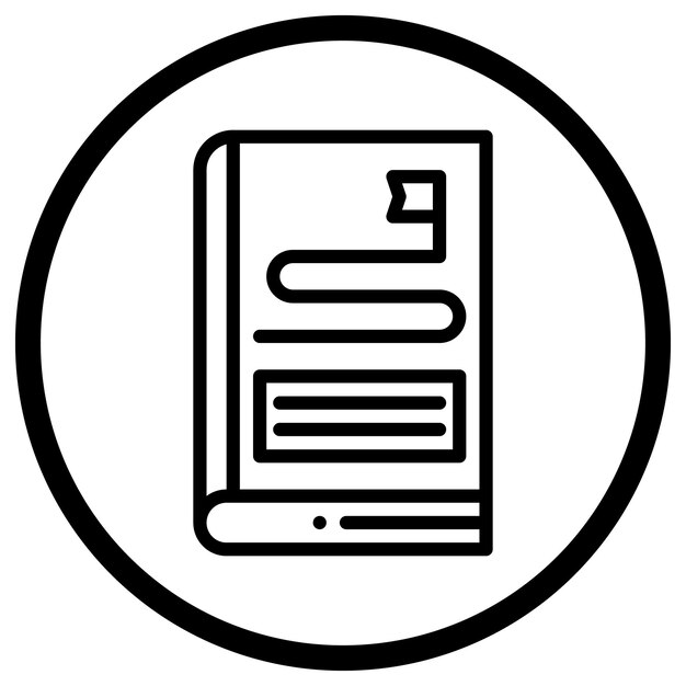 가이드 라인 터 아이콘 디자인 일러스트레이션