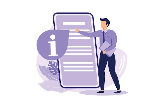 Guides flat modern design illustration