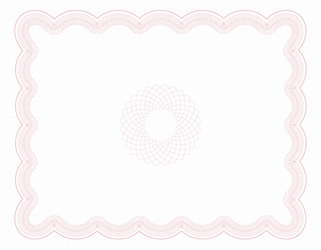 Guilloche background for certificate diploma or currency design