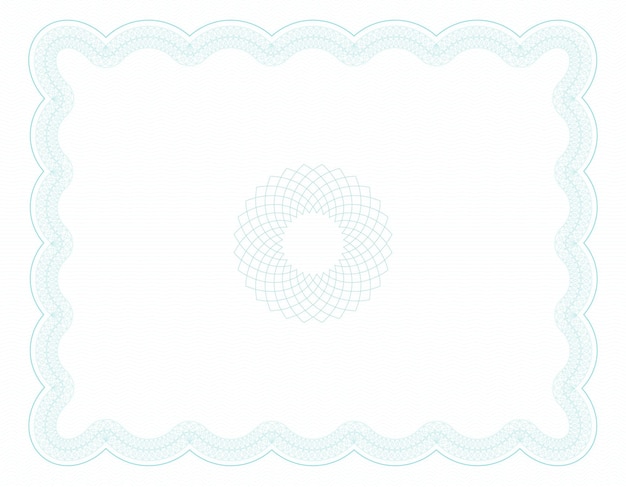 Вектор Гильошированный фон для сертификата диплома или дизайна валюты