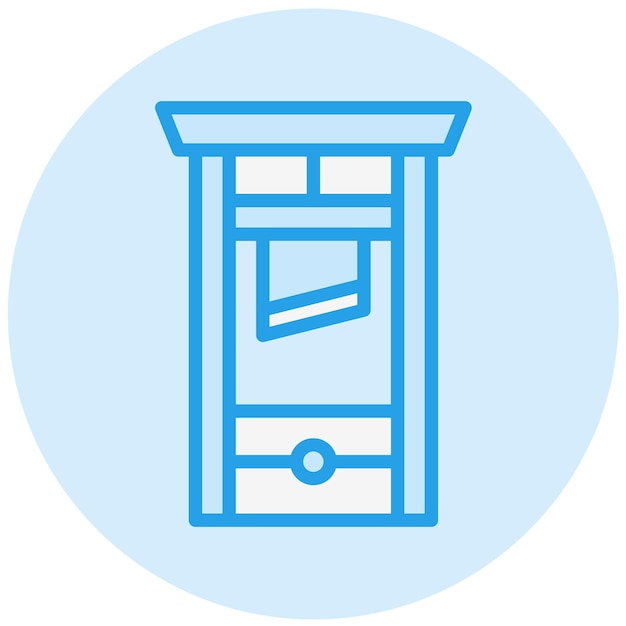 Vector guillotine vector icon design illustration