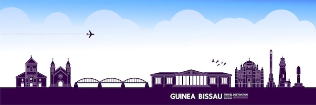 Guinea-Bissau travel destination vector illustration.