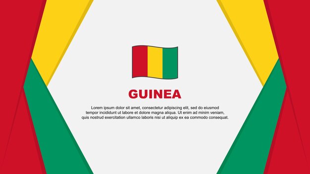 Guinea Flag Abstract Background Design Template Guinea Independence Day Banner Cartoon Vector Illustration Guinea Background