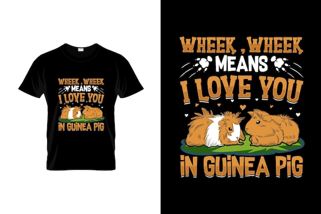 Guinea Pig Tshirt design