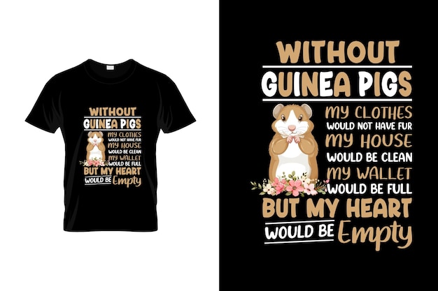 Guinea pig tshirt design