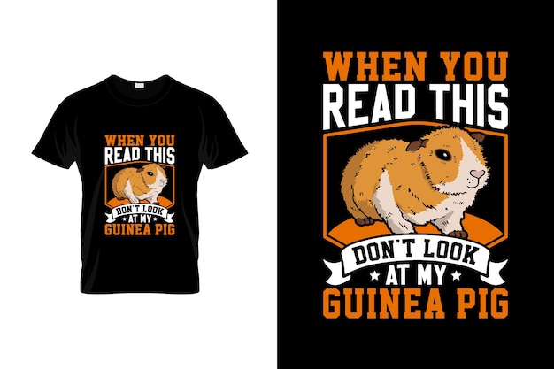 Guinea pig tshirt design