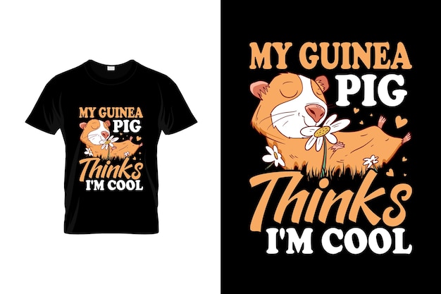 Guinea pig tshirt design
