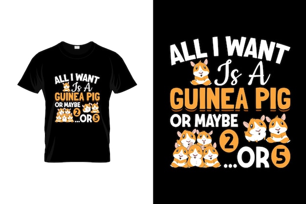 Guinea pig tshirt design