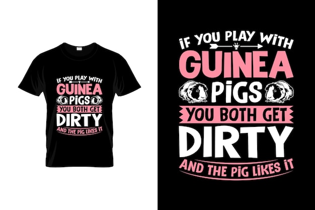 Guinea pig tshirt design