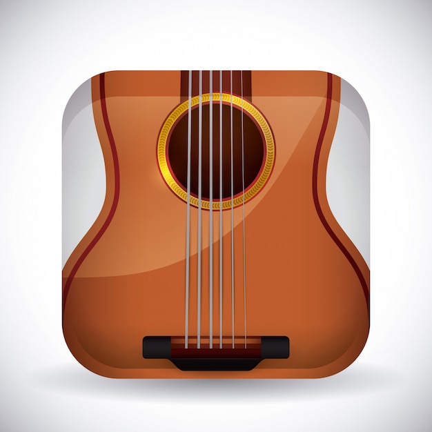 Vector guitar design.