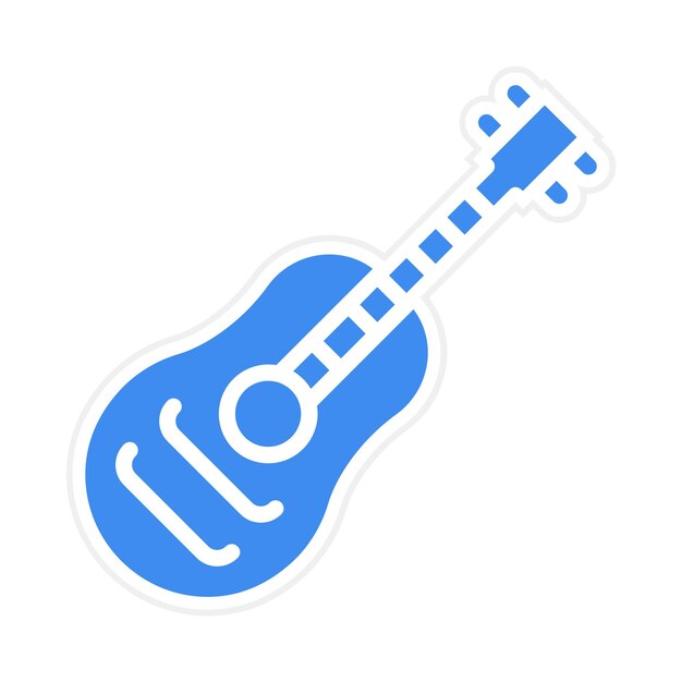 Vector guitar icon vector image can be used for instrument