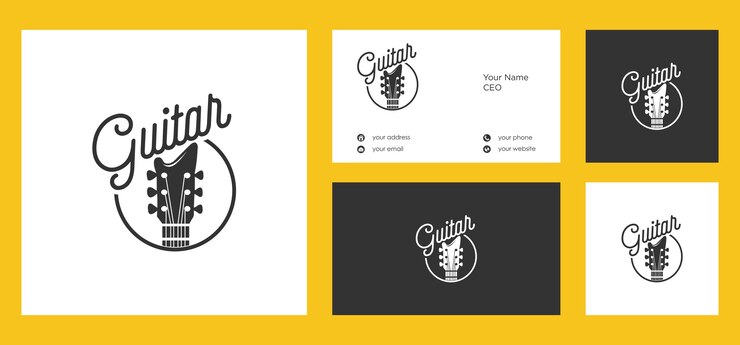 Guitar logo design