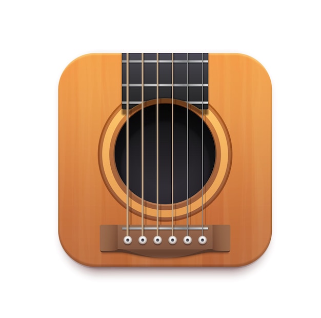 Guitar music app interface icon