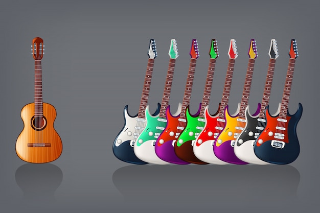 Vector guitar picture