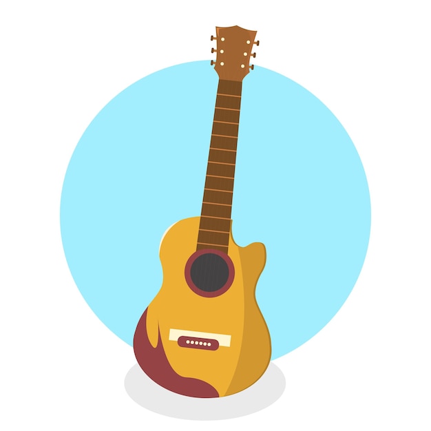 Guitar Vector FLat Style Download