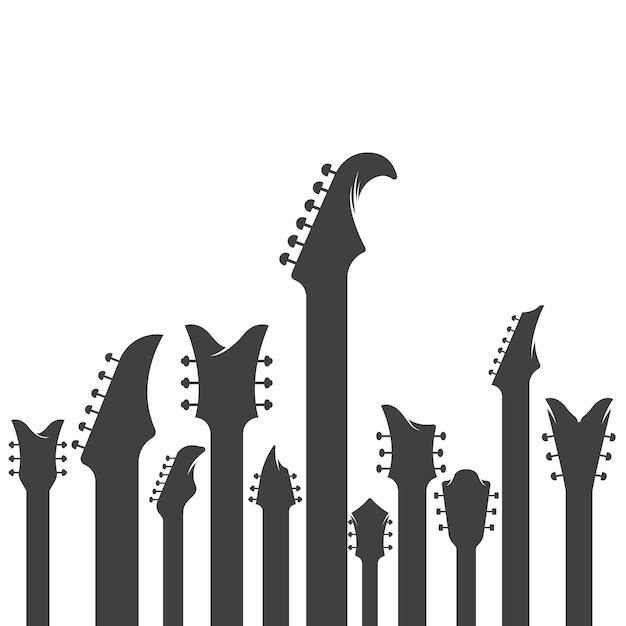 Иллюстрация векторной иконки гитары