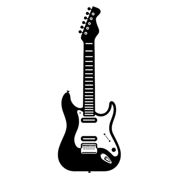 Premium Vector | Guitar vector illustration logo