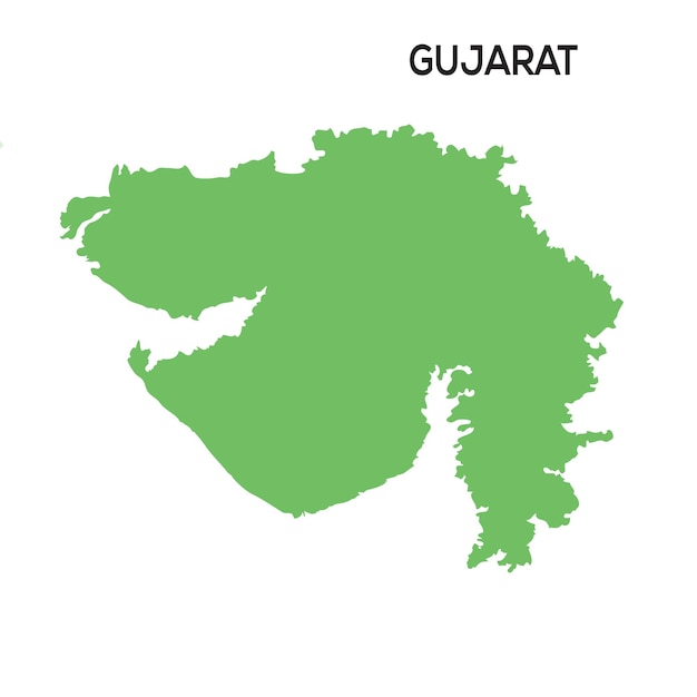 Vettore mappa del gujarat