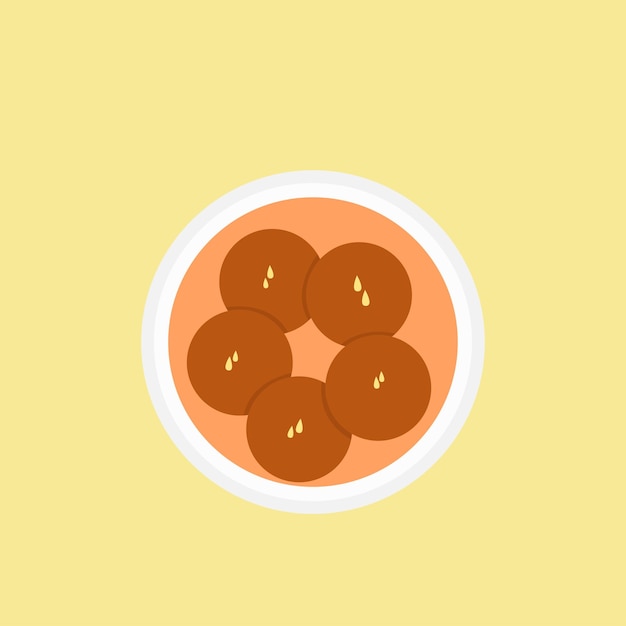 Gulab jamun vector eps 10. easy to edit