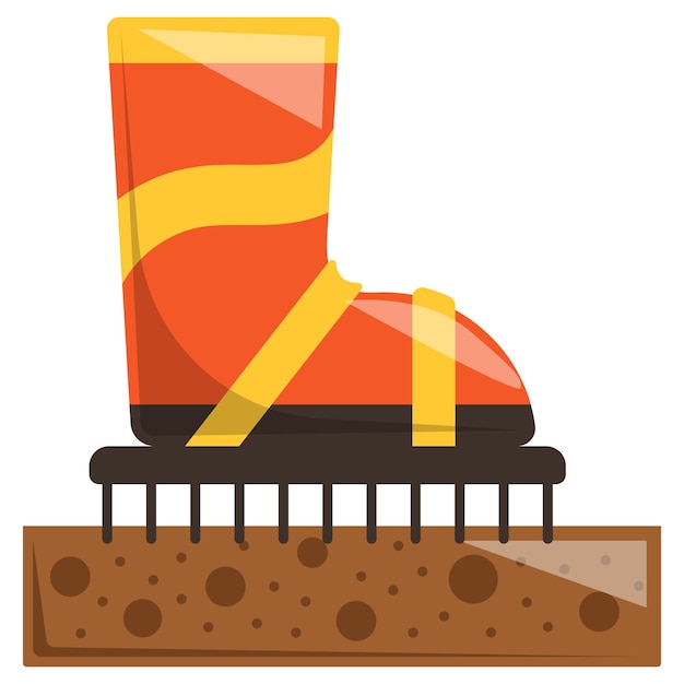 Vector gumboots or gummies shoes for farmer concept rain boots or wellies vector icon design lawn garden