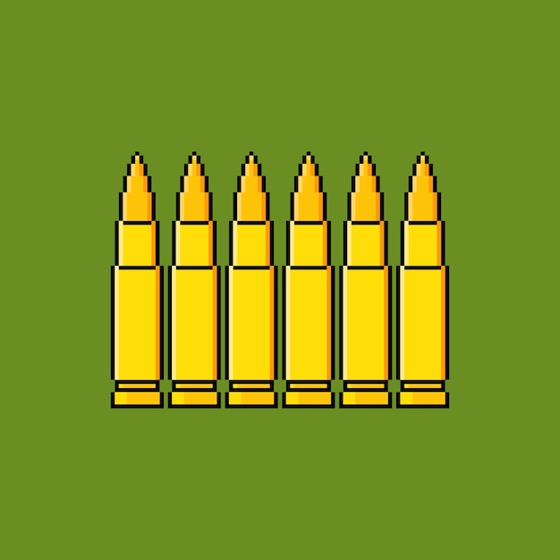 Gun bullet pixel art