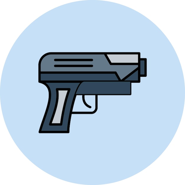 Gun Flat Illustration