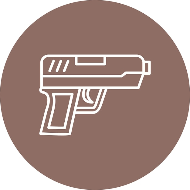 Vector gun icon vector image can be used for crime and law