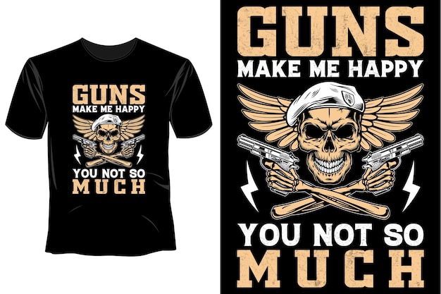 Gun T Shirt Design