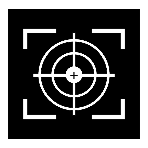 Gun target icon vector illustration template design