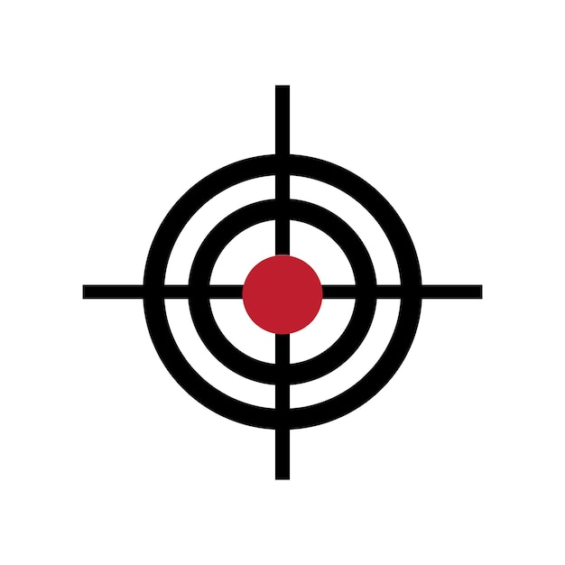 Vector gun target icon