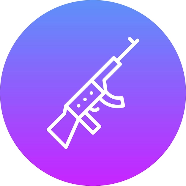 Gun vector icon illustration of cinema iconset