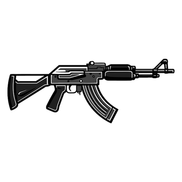 Vector gun vector illustration