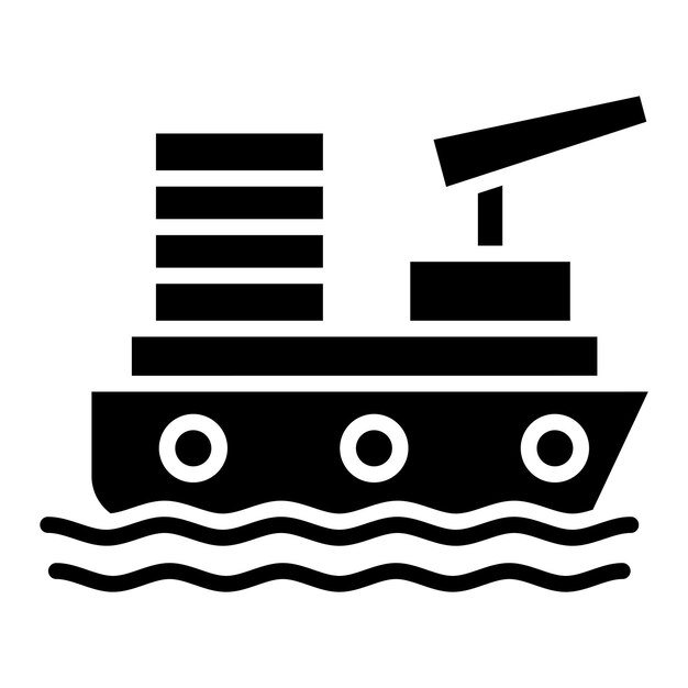 Vector gunboat icon style