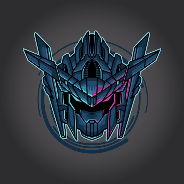 Vector gundam vechter illustratie