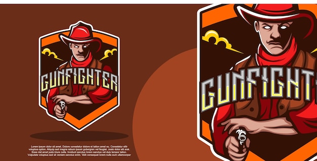 gunfighter mascot logo