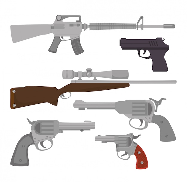 Vector guns and weapons