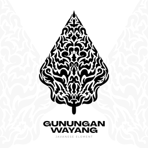 gunungan wayang Javaans etnisch element