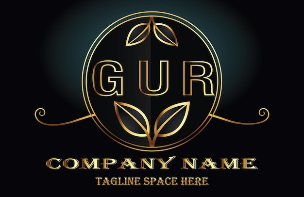 Vector gur letter logo