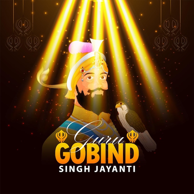 Guru gobind singh jayanti viering achtergrond