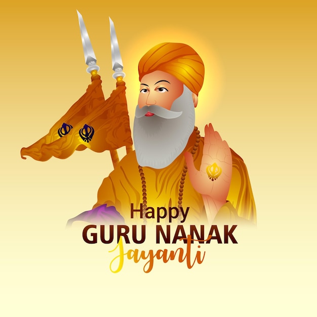 Guru Nanak Jayanti wenskaart